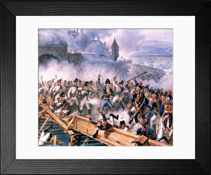 Framed Print : Napoleonic Wars, Battle of Ebelsberg, 1809 Framed Print : Napoleonic Wars, Battle of Ebelsberg, 1809