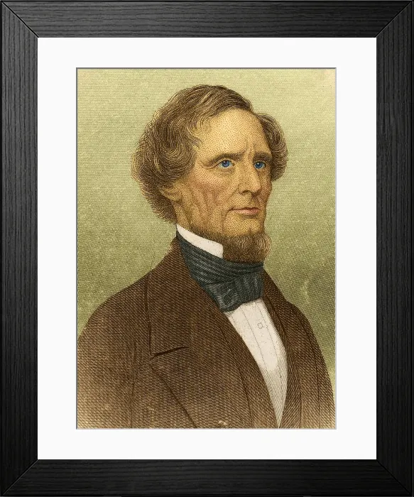 Framed Print : Jefferson Davis, President of the Confederacy Framed Print : Jefferson Davis, President of the Confederacy