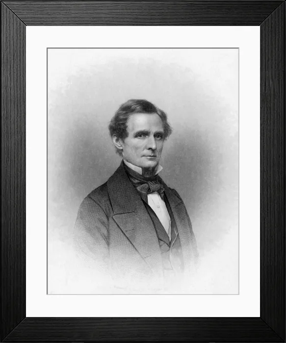 Framed Print : Jefferson Davis, President of the Confederacy Framed Print : Jefferson Davis, President of the Confederacy