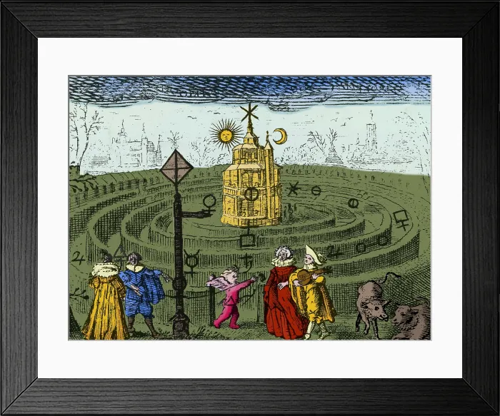 Framed Print : Alchemy Illustration Framed Print : Alchemy Illustration