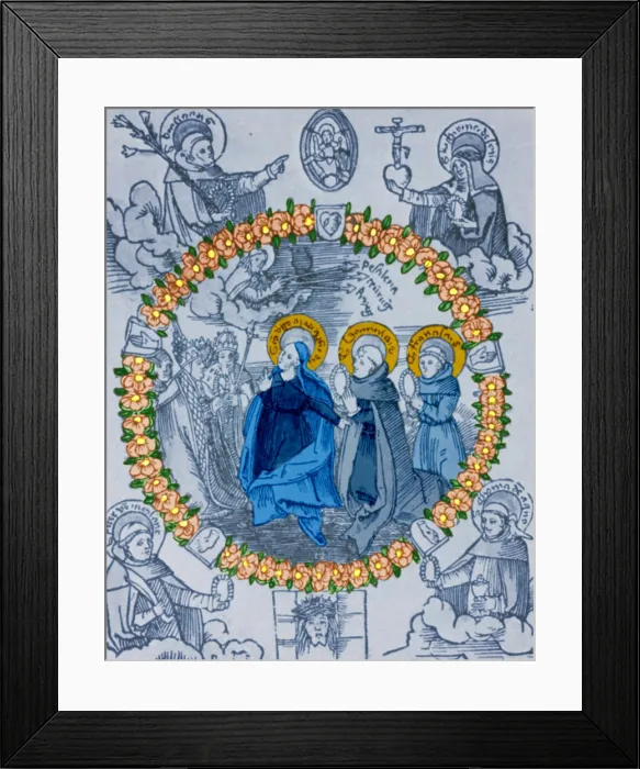Framed Print : Medieval Plague Card Framed Print : Medieval Plague Card