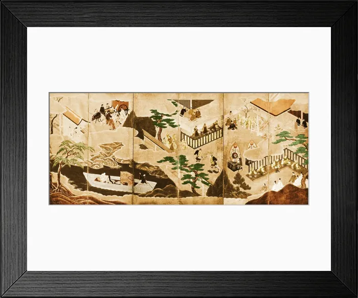 Framed Print : Murasaki Shikibu, 'The Tale of Genji'