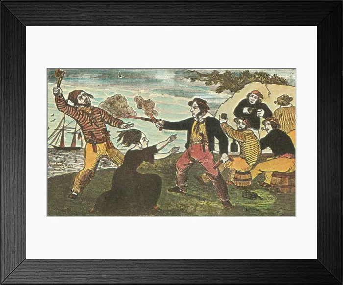 Framed Print : Charles Gibbs, American Pirate Framed Print : Charles Gibbs, American Pirate