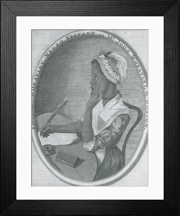 Framed Print : Phillis Wheatley, American Poet Framed Print : Phillis Wheatley, American Poet