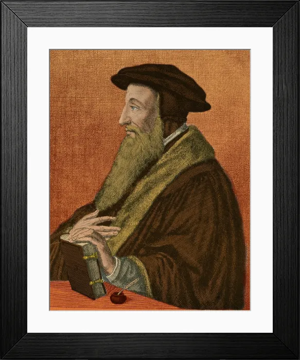 Framed Print : John Calvin, French Theologist Framed Print : John Calvin, French Theologist