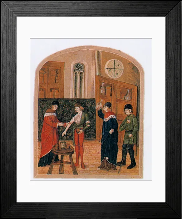 Framed Print : Medieval Medicine, 15th Century