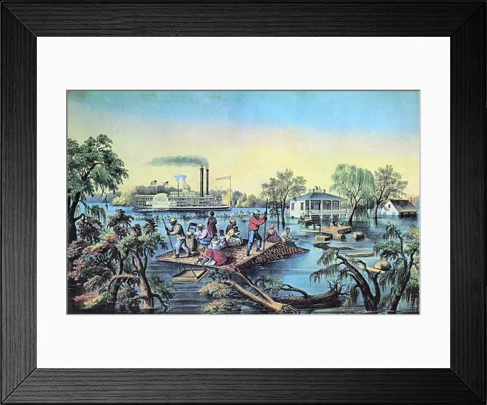Framed Print : Life on the Mississippi, 1868 Framed Print : Life on the Mississippi, 1868
