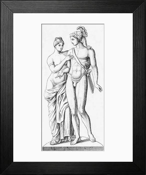 Framed Print : Aphrodite and Ares, Greek Olympians Framed Print : Aphrodite and Ares, Greek Olympians
