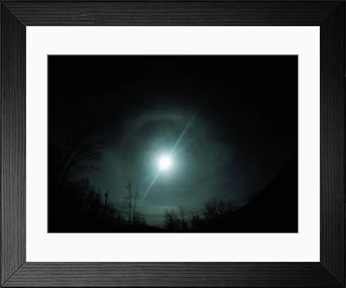 Framed Print : Halo with tangent arcs particularly on top of the halo Framed Print : Halo with tangent arcs particularly on top of the halo