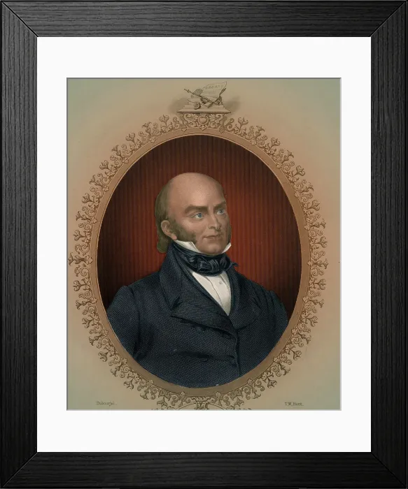 Framed Print : John Quincy Adams, 6th American President Framed Print : John Quincy Adams, 6th American President