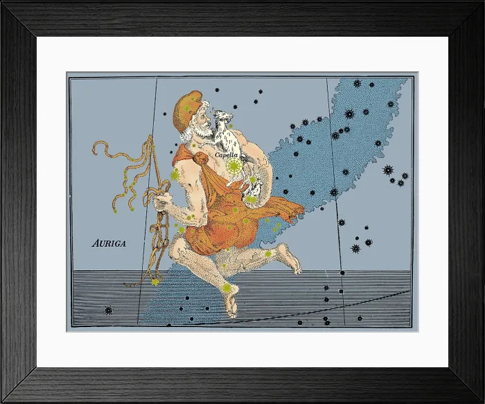 Framed Print : Auriga Constellation, 1603