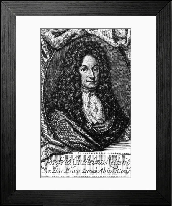 Framed Print : Gottfried Wilhelm Leibniz, German Mathematician