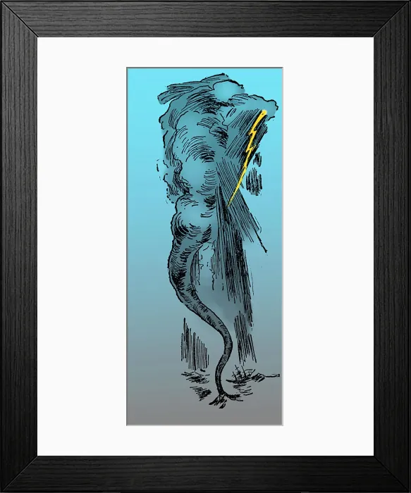 Framed Print : Waterspout, 1882