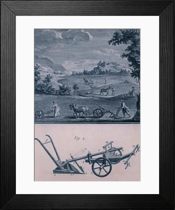 Framed Print : Agriculture, 17th Century