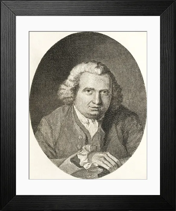 Framed Print : Erasmus Darwin, English Polymath Framed Print : Erasmus Darwin, English Polymath