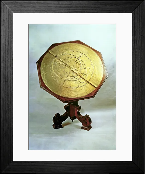Framed Print : Astrolabe, an historical astronomical instrument that locates Framed Print : Astrolabe, an historical astronomical instrument that locates