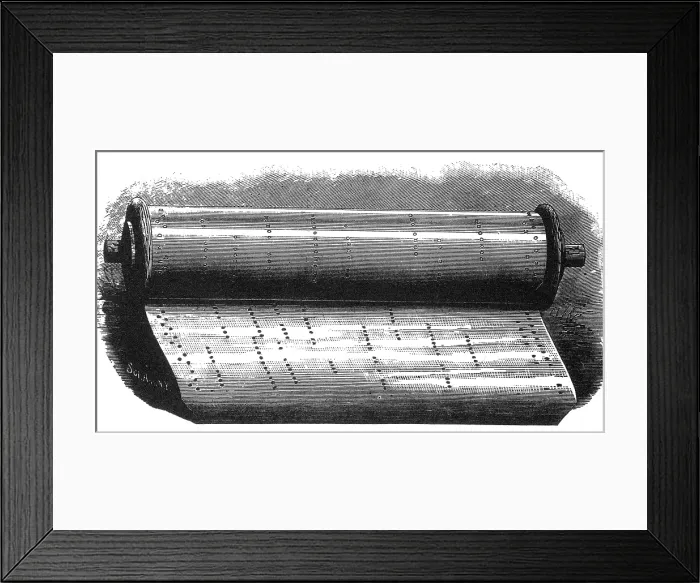 Framed Print : Gally's Self-Playing Musical Instrument, 1879 Framed Print : Gally's Self-Playing Musical Instrument, 1879