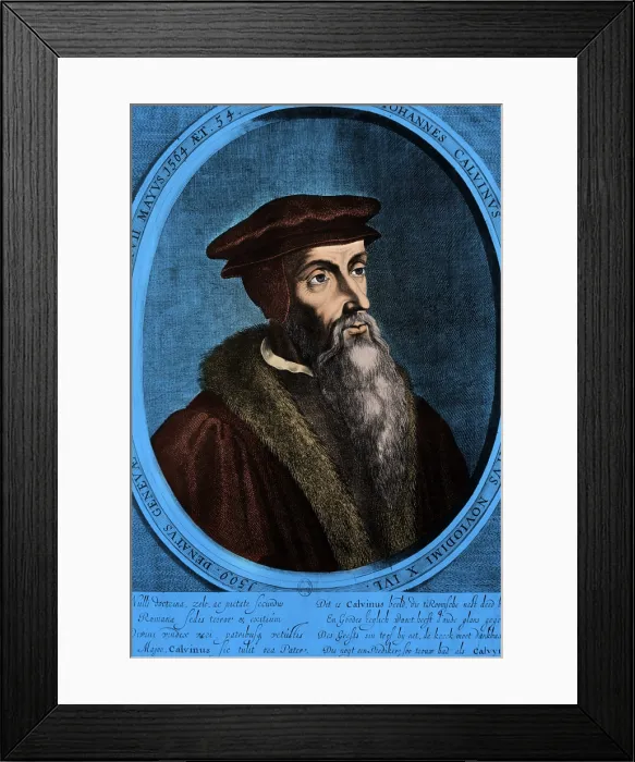 Framed Print : John Calvin, French Theologist Framed Print : John Calvin, French Theologist