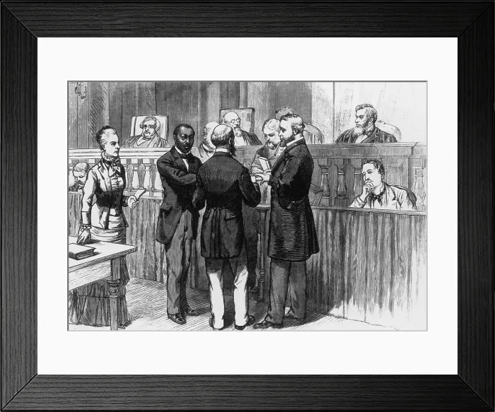 Framed Print : Hiram Revels, American Senator Framed Print : Hiram Revels, American Senator
