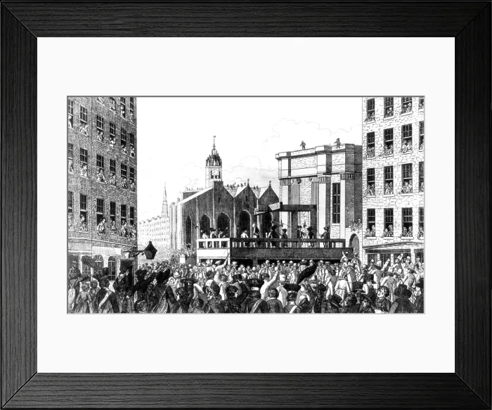 Framed Print : Execution of William Burke, Irish Resurrectionist