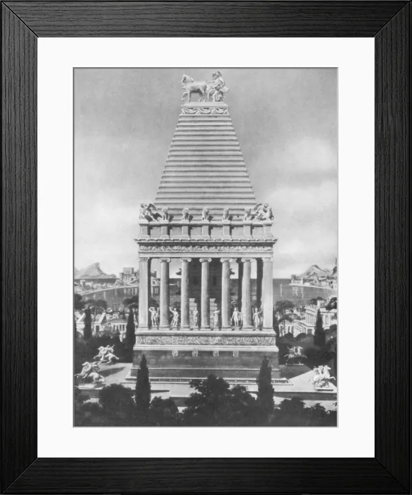 Framed Print : Wonders of the Ancient World, Tomb of Mausolus Framed Print : Wonders of the Ancient World, Tomb of Mausolus