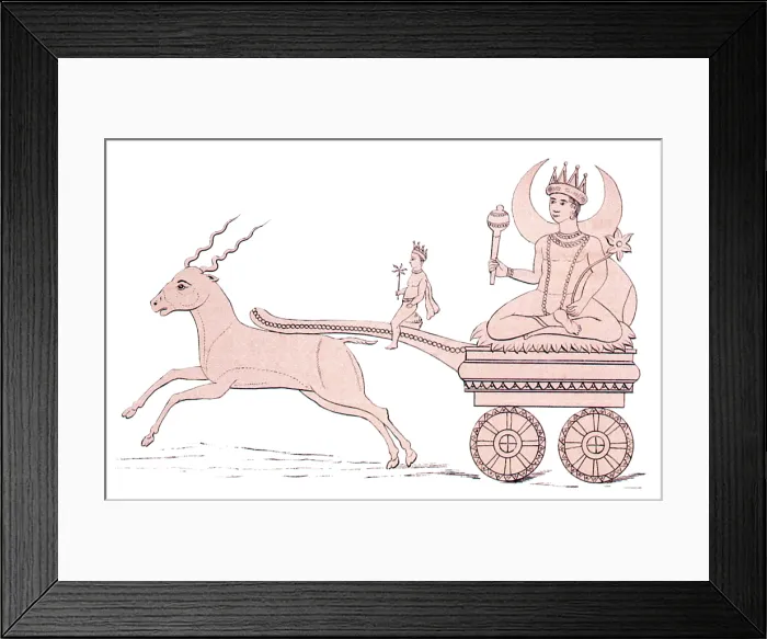Framed Print : Soma, Hindu God of the Moon Framed Print : Soma, Hindu God of the Moon