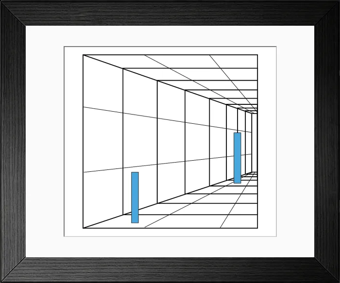 Framed Print : Optical Illusion. Perception, Illustration Framed Print : Optical Illusion. Perception, Illustration