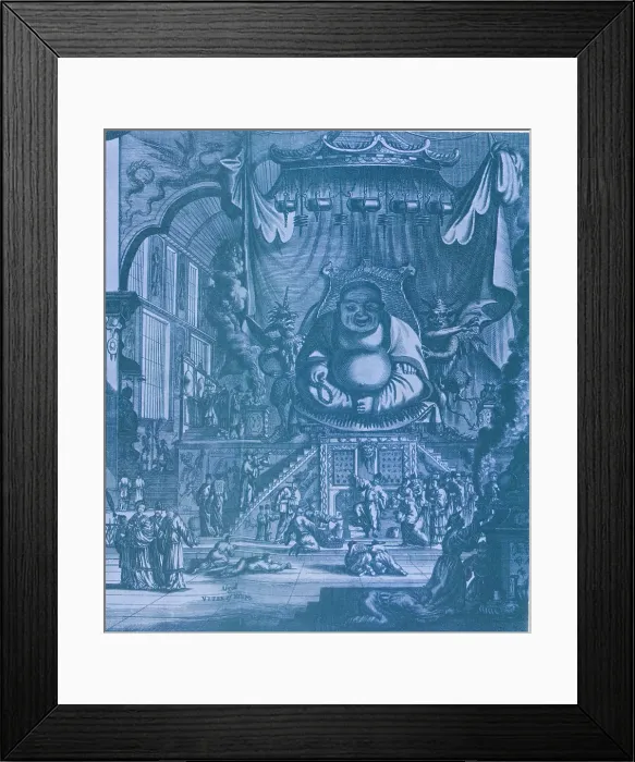 Framed Print : Buddhist Temple with Budai Framed Print : Buddhist Temple with Budai