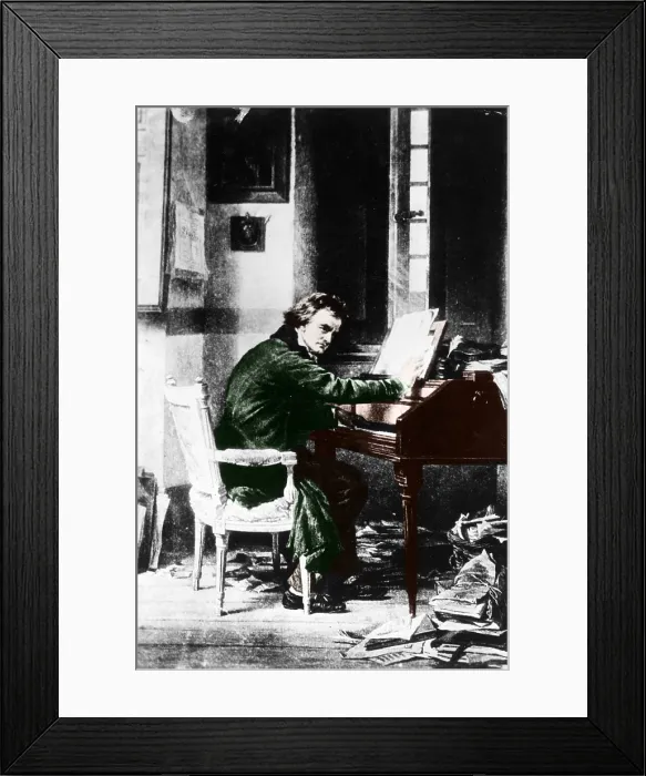 Framed Print : Ludwig van Beethoven, German Composer Framed Print : Ludwig van Beethoven, German Composer