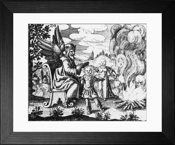 Framed Print : Alchemy Illustration Framed Print : Alchemy Illustration