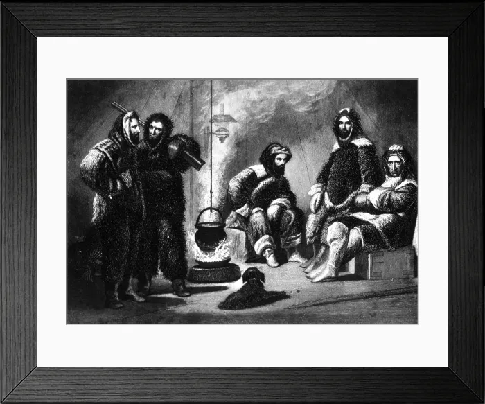 Framed Print : Life in the Arctic, 19th Century Framed Print : Life in the Arctic, 19th Century