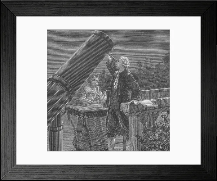 Framed Print : William and Caroline Herschel, German Astronomers Framed Print : William and Caroline Herschel, German Astronomers