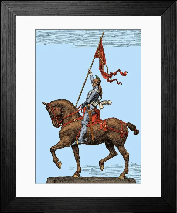 Framed Print : Joan of Arc, French National Heroine