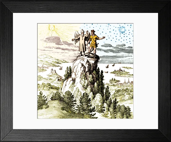 Framed Print : Microcosm, Macrocosm, 17th Century