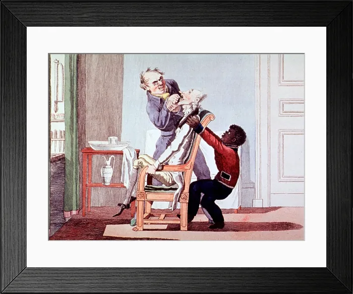 Framed Print : Dentistry, Tooth Extraction, 19th Century Framed Print : Dentistry, Tooth Extraction, 19th Century