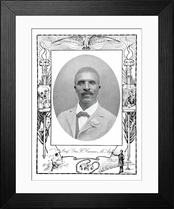 Framed Print : George W. Carver, American Botanist Framed Print : George W. Carver, American Botanist