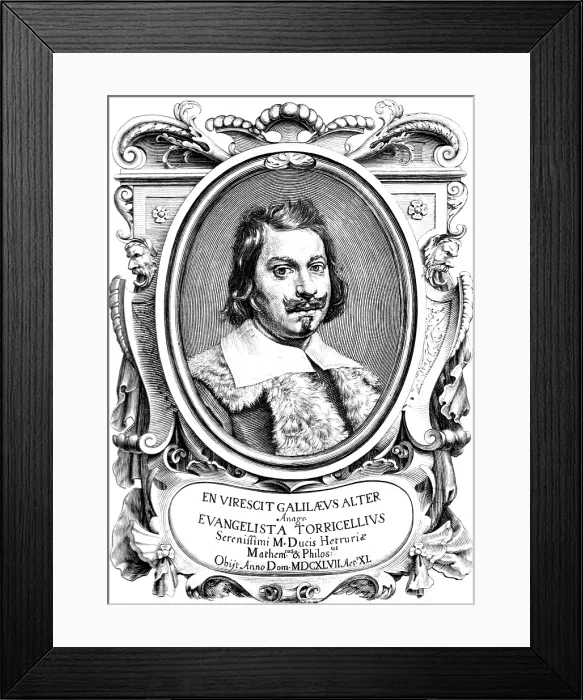 Framed Print : Evangelista Torricelli, Italian Mathematician Framed Print : Evangelista Torricelli, Italian Mathematician