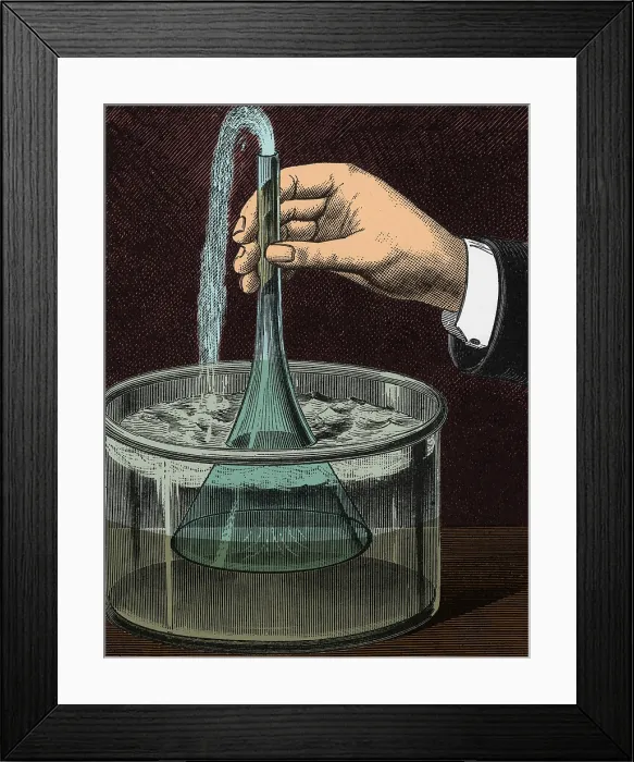 Framed Print : Demonstration of Vacuum Framed Print : Demonstration of Vacuum