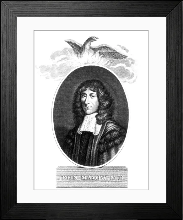 Framed Print : John Mayow, English Pneumatic Chemist and Physiologist