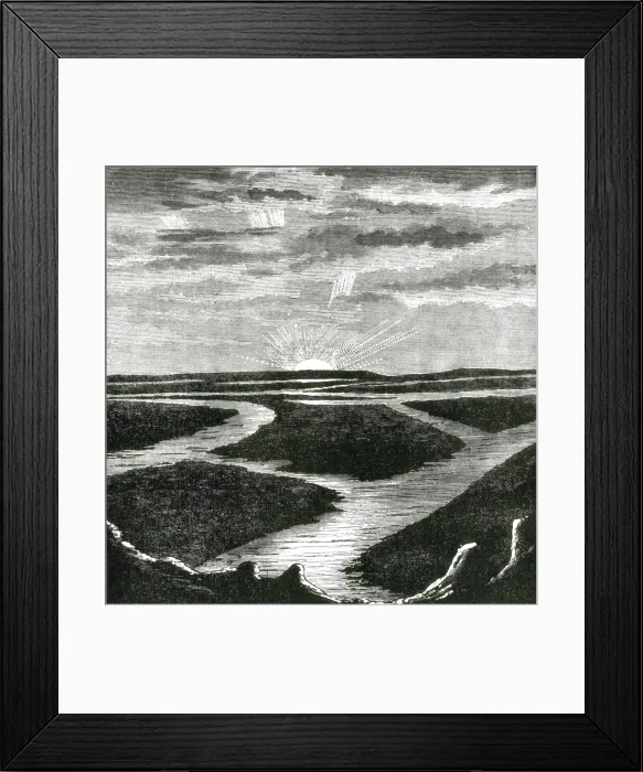 Framed Print : Camille Flammarion, Sunrise Over Mars, 1884 Framed Print : Camille Flammarion, Sunrise Over Mars, 1884