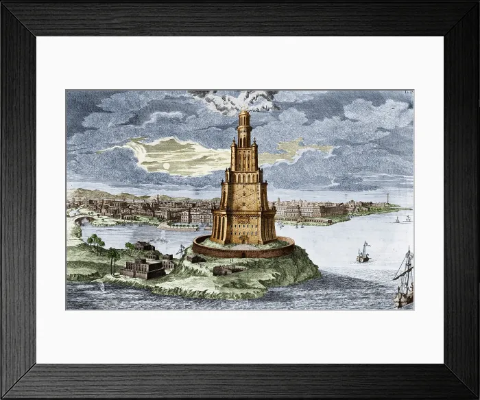Framed Print : Wonders of the Ancient World, Lighthouse of Alexandria Framed Print : Wonders of the Ancient World, Lighthouse of Alexandria