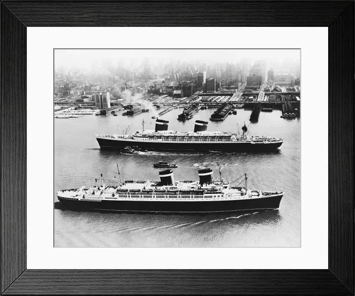 Framed Print : United States Lines Ships Framed Print : United States Lines Ships