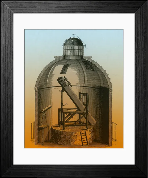 Framed Print : William Herschel's Telescope, 1781 Framed Print : William Herschel's Telescope, 1781