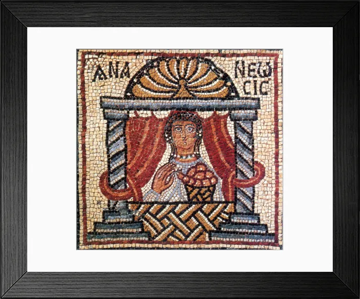 Framed Print : Ananewsis, Byzantine Mosaic, 6th Century Framed Print : Ananewsis, Byzantine Mosaic, 6th Century