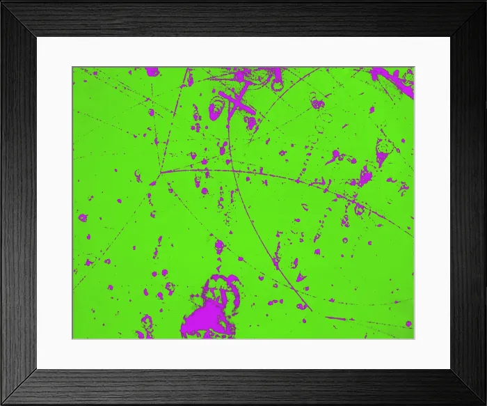 Framed Print : Particle Tracks