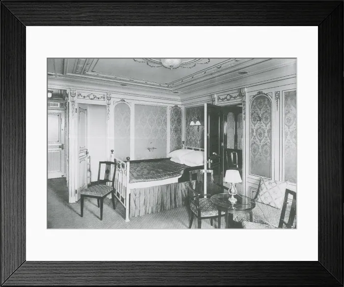 Framed Print : Parlour Suite of Titanic Ship