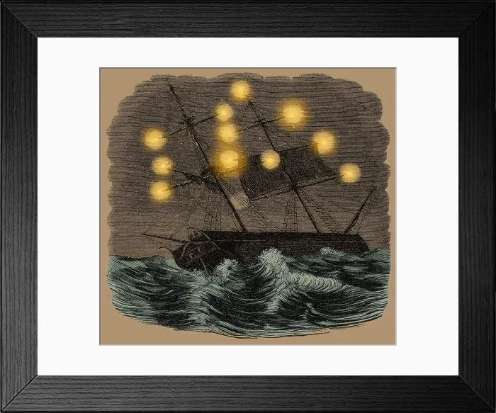 Framed Print : St. Elmo's Fire, 1860 Framed Print : St. Elmo's Fire, 1860