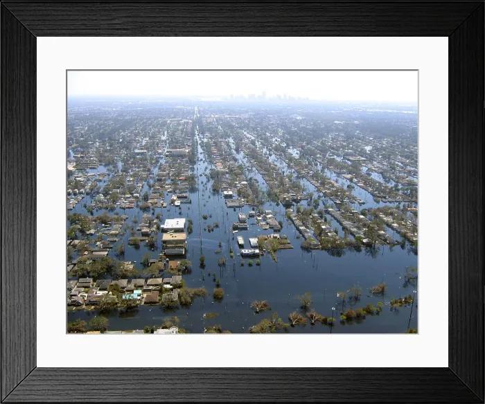 Framed Print : Hurricane Katrina Damage Framed Print : Hurricane Katrina Damage