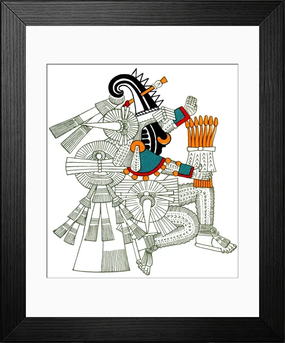 Framed Print : Iztlacoliuhqui, Aztec God of Frost, 15th century Framed Print : Iztlacoliuhqui, Aztec God of Frost, 15th century