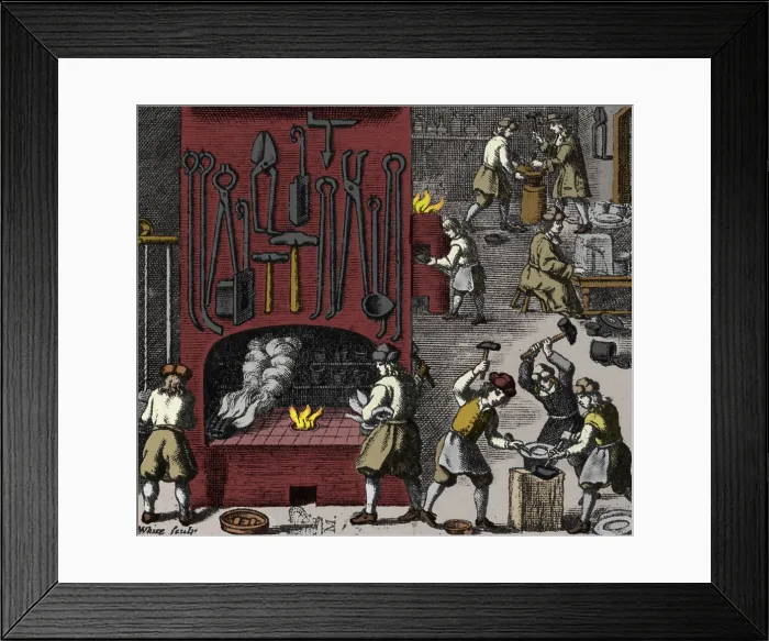 Framed Print : Silversmith's Workshop Framed Print : Silversmith's Workshop